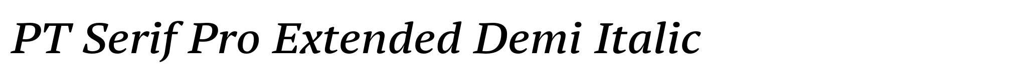 PT Serif Pro Extended Demi Italic image